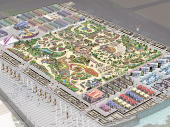 '2006 세계꽃박람회'가 열릴 행사장의 조감도